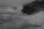 Foggy Day Waves B&W 36